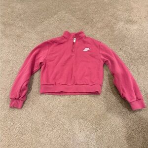 Nike Girls Fuchsia Half-Zip Pullover